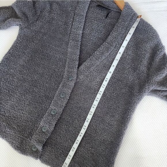 Anthropologie Out from under sweater  fluffy semi crop button front swea… - Picture 7 of 7